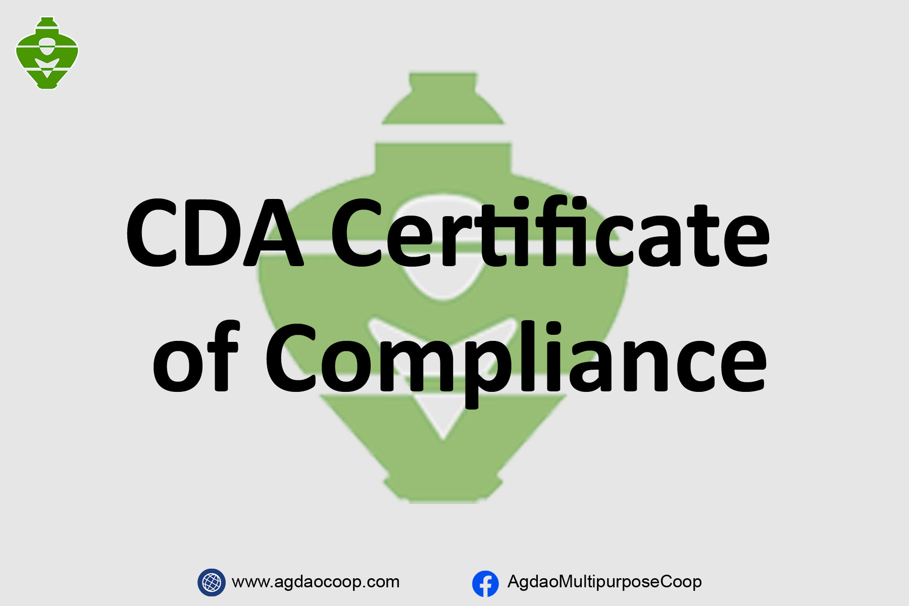 CDA Certificate of Compliance