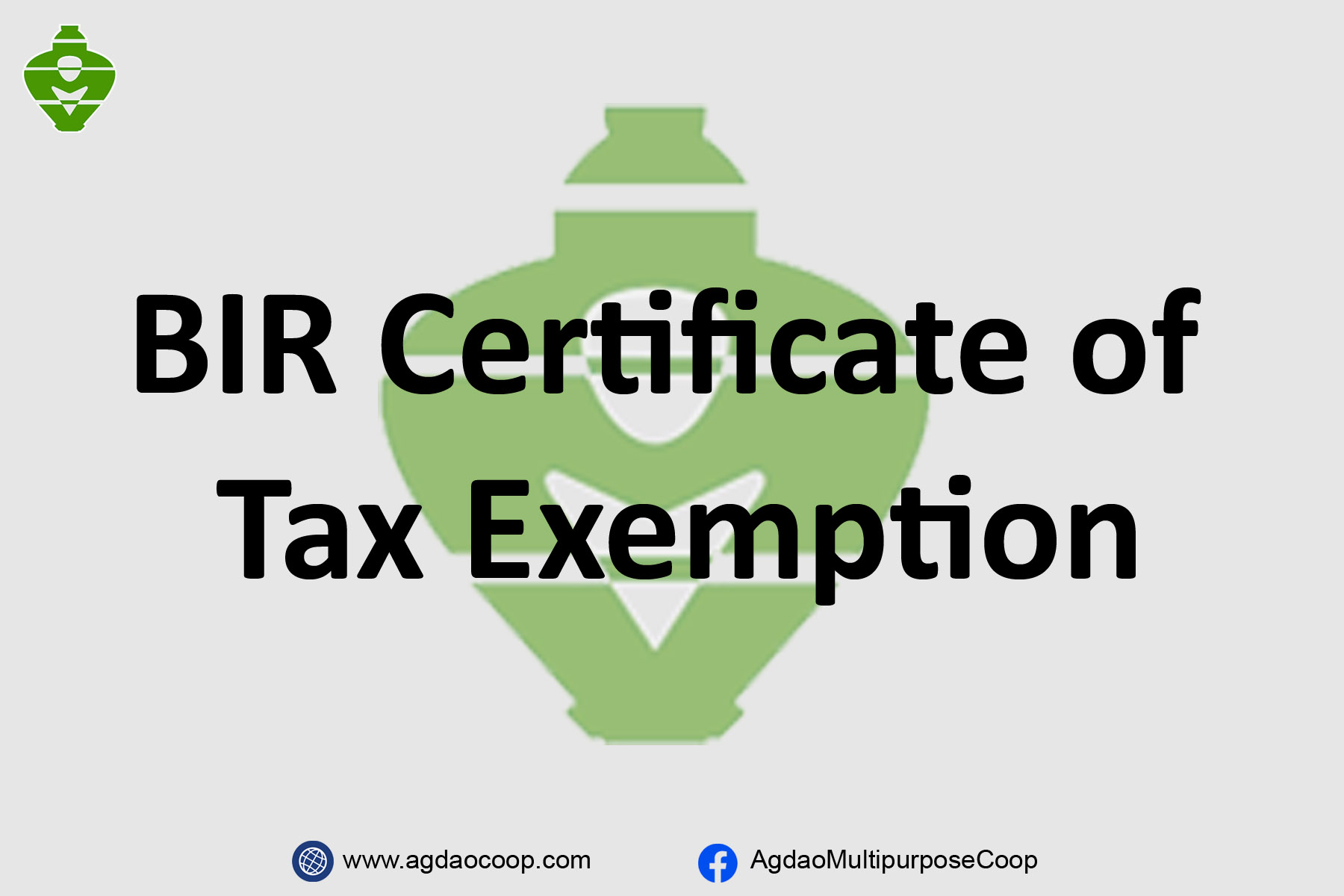 BIR Certificate of Tax Exemption